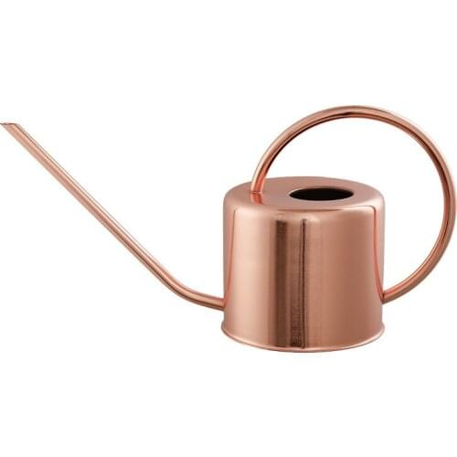 Stainless steel long spout watering pot retro metal watering pot gardening spray pot household watering pot water spray sprayer