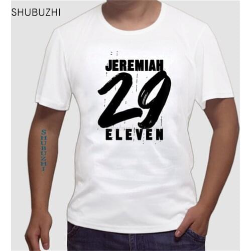 Men brand teeshirt Short Sleeve T-shirt Jeremiah 29 11 Eleven - Christian Bible Verse T Shirt cotton tshirt sbz450