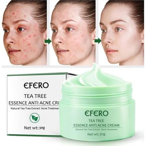 Natural Tea Tree Face Cream Day Cream For Face Acne Treatment Oil Control Moisturizing Skin Repair Facial Cream Face Skin Care