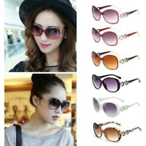 2021 New Fashion Vintage Ladies Large Frame Sunglasses Luxury Vintage Retro Big Sun Glasses Shades For Women Uv400