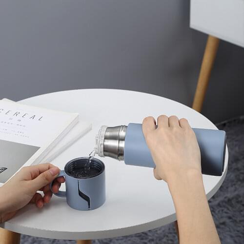 350ml Creative Insulation Water Bottle 12 Hours Keep Warm Korean Style Vacuum Thermos Cup Kids Adult Cup for Home Travel Office