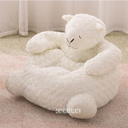 S709 Cotton Filling Cute Childrens Sofa Portable Kid Cartoon Toy Animal Sofa Mini Lion Elephant Seat Baby Girl Bean Bag Chair