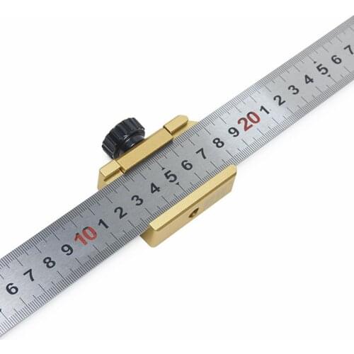 Steel Ruler Positioning Block Woodworking Marking Locator Steel Ruler Woodworking Line Locator Steel Ruler Fixing Block Steel