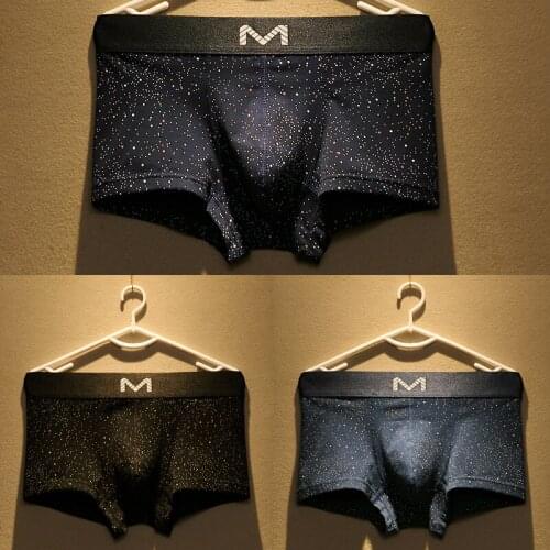 3Pcs/Lot Boxer Mens Underwear Men Soft Underpants Men Panties Shorts Underwear Boxer Shorts Comfortable Lingerie