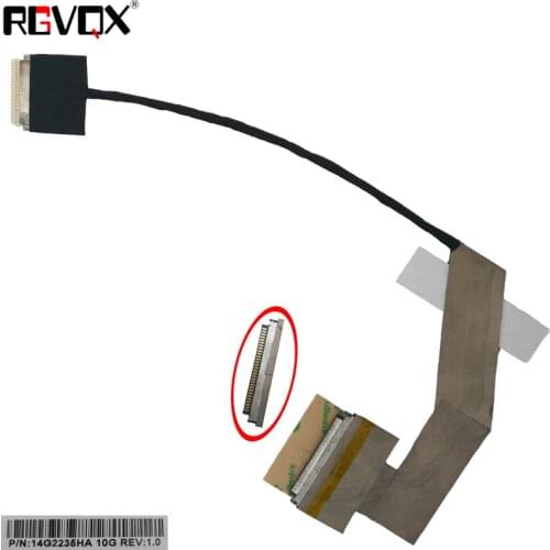 New LCD LED Video Flex Cable For ASUS Eee PC 1005P 1001PQ 1005HE 1005HAB 1015 1015PEB PN:14G2235HA10G LCD LVDS CABLE
