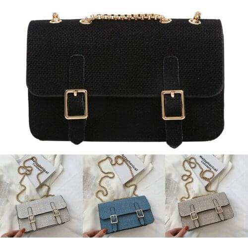Female Luxury Messenger Bag Fashion Design Shoulder Bag Chain Simple Underarm Crossbody Bags Flap Hasp Casual Tote Bag Wallet