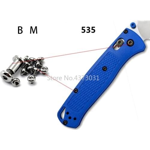 1set Butterfly Knife 535 Handle Screw Accessories Titanium Alloy 535 Refitting Screws EDC Accessories