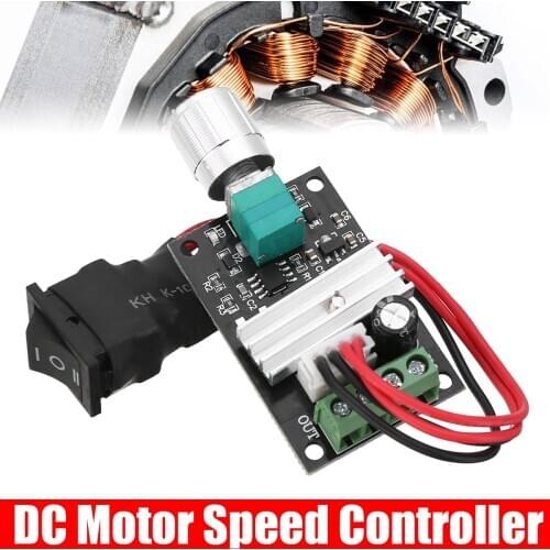 1pc DC Motor Speed Controller Adjustable Forward Reverse Switch Tools Parts 3A Motor Speed Controllers