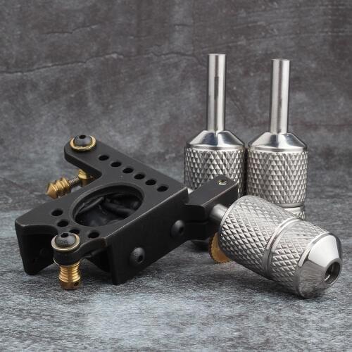 YILONG 1PCS Stainless Steel Tattoo Grip 25MM With Back Stem Professional Tattoo Machine Grips Tubes Tips Tool Free Shipping