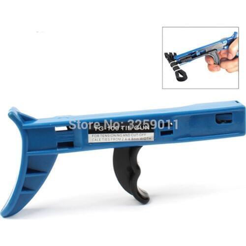 10PCS TG-100 Nylon cable tie help gun for fastening Tool cable ties and wires quickly cable tie gun