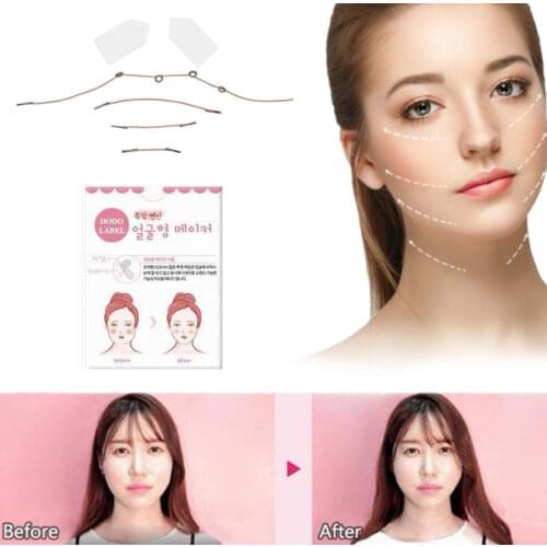 16/40 Pcs Set Neck Thin Face Facial Line Invisible V-Shape Anti-wrinkle Sticker Sagging Skin Lift Up Fast Chin Adhesive Tape
