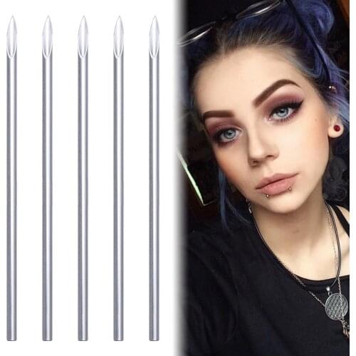 5 PCS Disposable Mixed Sterile Body Piercing Needles Ear Nose Piercing Needles Navel Nipple 12/14/16/18/20G Piercing Needle