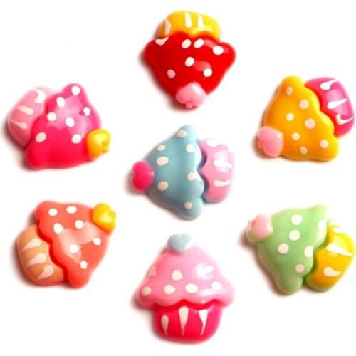 50Pcs Mixed Resin Ice Gream Decoration Crafts Flatback Cabochon Scrapbooking Fit Phone Embellishments Diy Accessories