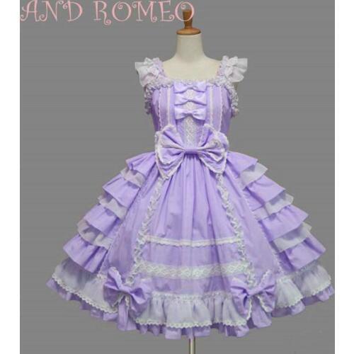 6 Colors Sweety Lolita Dresses Women Maid Cosplay Dress Cute Girls One Piece Layered Dress Japanese Anime Role Play Costume