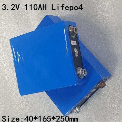8pcs 3.2v Lifepo4 Battery 3.2v 110Ah Lithium Battery Large Capacity 5C Discharge for Diy12V Solar Energy Storage RV Battery