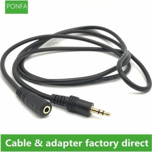 3.5mm Male to Male & Female Audio Stereo Aux Extension Cable Cord for TV Computer MP3 Cable 1.5m/3m/5m/10m/15m/20m