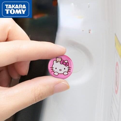 TAKARA TOMY car shock absorption cartoon Hello Kitty gasket car stickers simple anti-collision sound insulation tape stickers