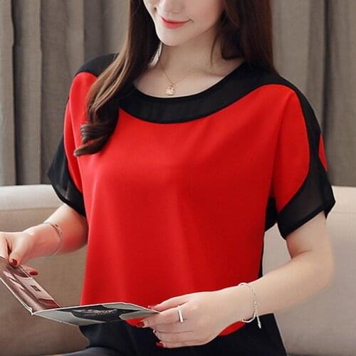 Blusa mulheres blusas de verAo 2019 Manga Batwing das mulheres plus size chiffon blusa mulheres camisas partes