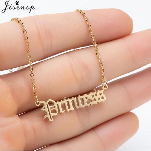 Angel Choker Baby Charm Necklaces for Girls Princess Prince Pendant Necklace Stainless Steel Lovers Girlfriend Jewelry collier