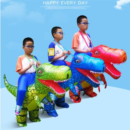 2020 Kids Dinosaur Inflatable Costume Halloween Cosplay Costumes Carnival Party Role Play Disfraz Birthday Gifts for Children