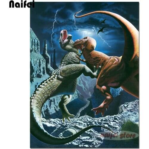 Dinosaur Canyon full square/round diamond mosaic animals diy crystal diamond painting pattern kits diamond embroidery