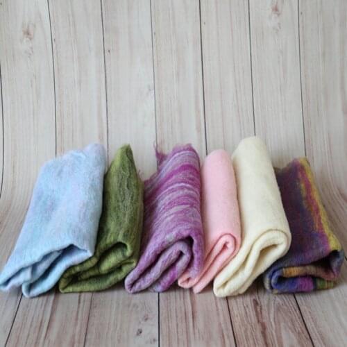 Felt Wool Blanket Newborn Swaddle Wrap Baby Photography Blanket Posing Wool Fabric Baby Swaddle Wrap Studio Photography Props