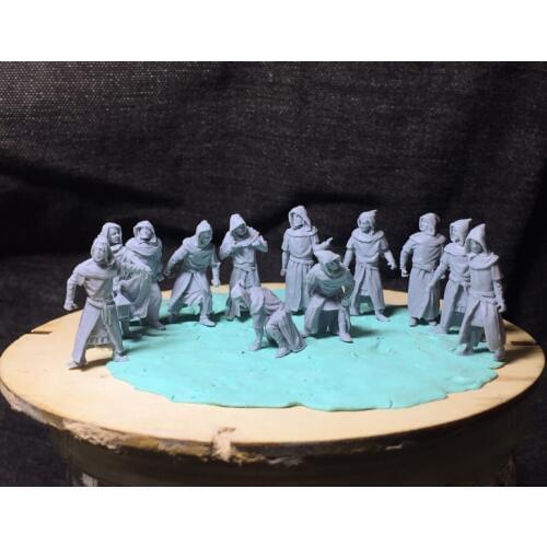 Super mini resin figure 1:72 ancient soldier medieval assassinerr 12pcs/set