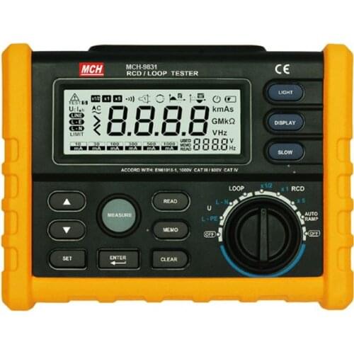 Hot Direct Selling Auto Power Off Display Back Light RCD LOOP Tester