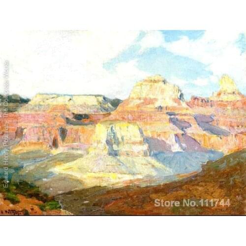 People paintings Grand Canyon Edward Henry Potthast oil on canvas Handmade High quality