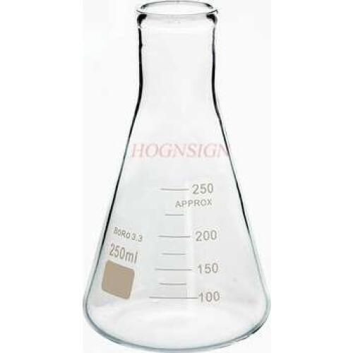 Erlenmeyer flask Reagent bottle Erlenmeyer flask Glass flask Erlenmeyer flask 250ml Chemical laboratory equipment