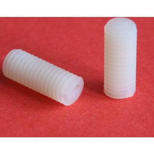 M3x5mm-12mm Environmentally Friendly Insulated Nylon Screws Wordless Head Nylon Screw Machine Meter Nylon Bolt