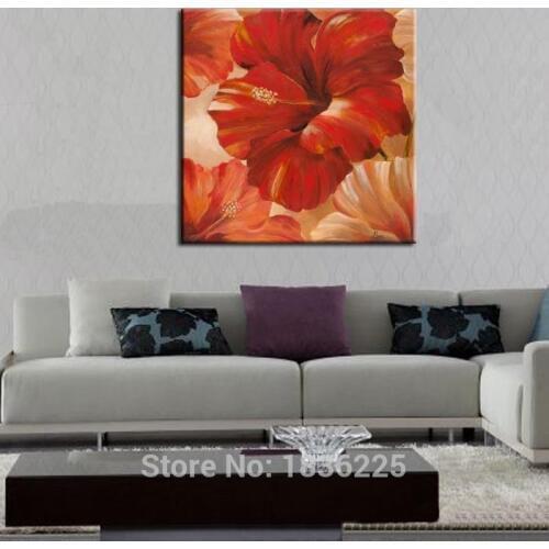 Large flower oil paintings designer home decor magnolia flower oil painting decoration flower oil paintings for wall art decor