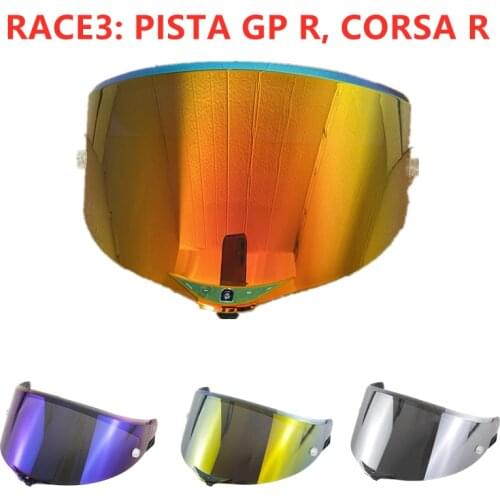 Motorcycle Helmet Visor for AGV PISTA GP R & Corsa R Sunscreen Uv Protection AGV Race 3 Full Face Helmet Lens Cascos Accessories