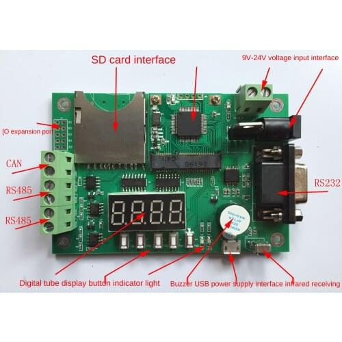 New can 232 to 485 adapter SD card stm32f103rct6 arm MODBUS development board