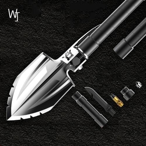 Outdoor Multi-function Manuscript Engineer Shovel Military Field Camping Survival Tool Folding Set