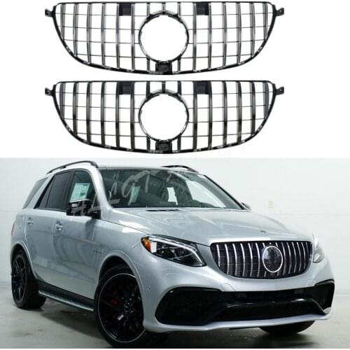 Car Front Racing Facelift Bumper Grille Upper Grill Cover For Mercedes-Benz W166 GLE63 AMG 2015 2016 2017 2018 2019