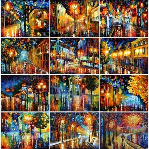 Full Square Drill 5D DIY Diamond Painting Oil Painting Landscape 3D Diamond Embroidery Cross Stitch Rhinestone Mosaic Home Decor