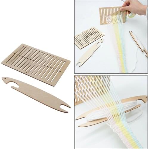 Portable Wooden Multi-Craft Weaving Loom Kit Large Frame To Handcraft Knitting For Kids Adults, Lightweight