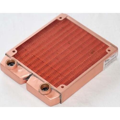 Fast Free Ship 120mm Full Red Copper Water Cooled Row Heat Exchanger Koolance Liquid-cooled Computer Cooling Radiators