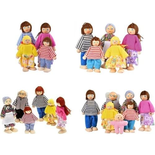 Happy Doll Family of 7 People