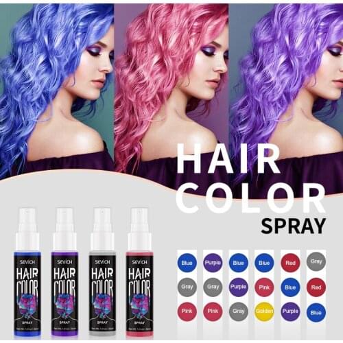 Sevich 3PCS/SET Fast Dye Hair 30ml Hair Color Spray Temporary Color Hair Spray DIY / Salon Portable Beauty Dye Colorful Styling
