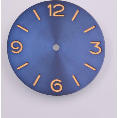 Parnis 38.9 mm blue sandwich dial, sterility indicator suitable for ETA 6497 6498 ST3600 movement