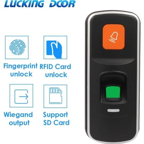 1000 User RFID 125KHz Access Control System Biometric Access Control Reader Fingerprint with Management card Support WG 26