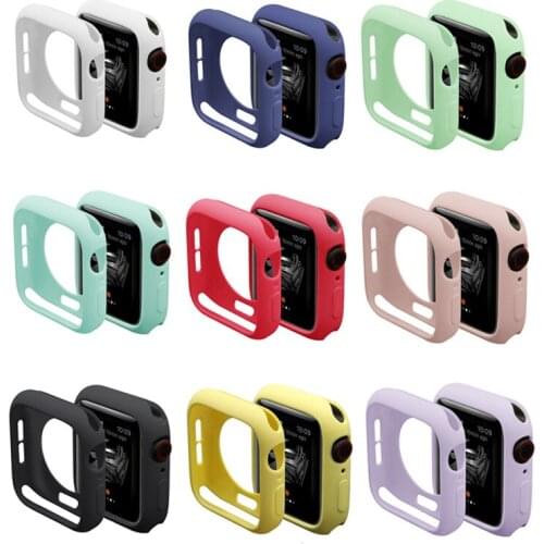 Protector Watch Cover Case for Apple Watch 5/4/3/2/1 40mm 44mm Scratch Silicone Soft cases colorful soft cases For iWatch Series