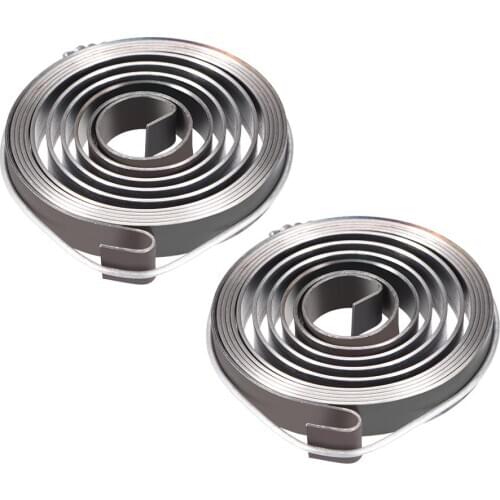 Uxcell 2PCS Drill Press Springs OD 38mm-59mm Drill Press Quill Feed Return Coil Assembly Spring Steel Chemical Blackening Finish