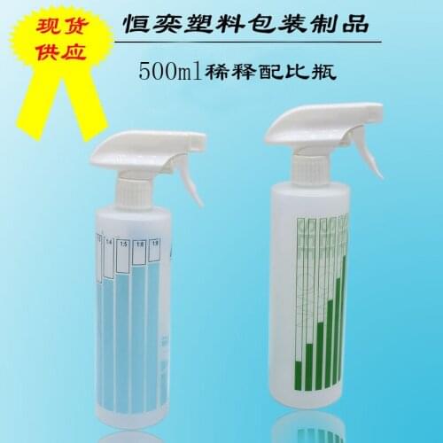 650ml disinfectant spray bottle white HDPE plastic spray can glass cleaner bottle Soap Dispenser Bottle Kitchen Hand Sanitizer