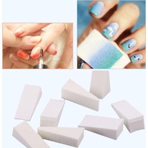 8Pcs Soft Triangle Nail Art Transfer Sponge Gradient Coloring Stamping Stamper Painting Image Stamp Foam DIY Polish Gel UV Tool