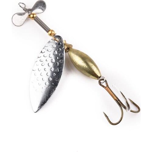 9.8cm/15g Metal Sequins Fishing Lure Spoon Lure with Feather Hook Noise artificial Hard Spinning Baits