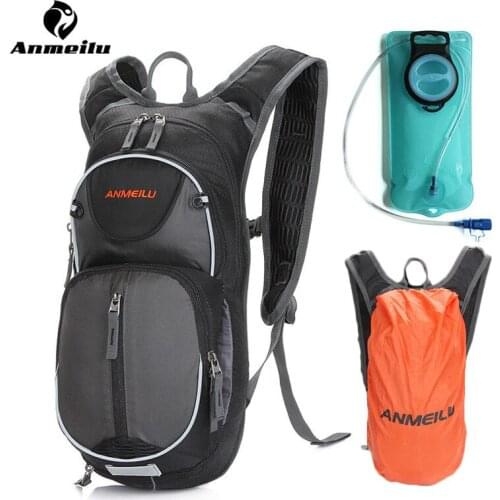 Anmeilu 2L Water Bag Rain Cover Cycling Backpack Outdoor Bike Running Hydration Bladder Ciclismo Accessories