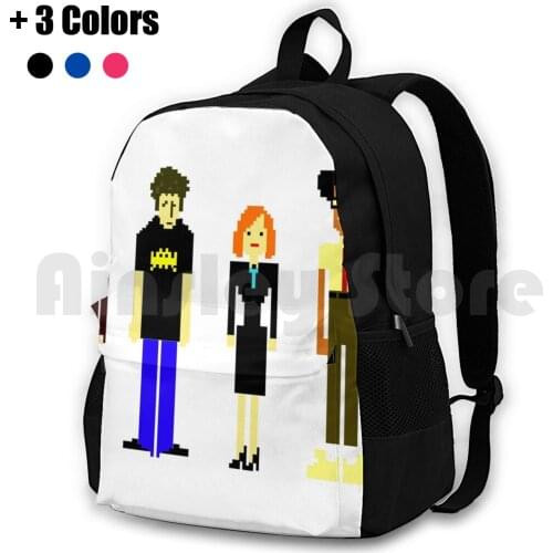 ItS Us , Jen! Outdoor Hiking Backpack Riding Climbing Sports Bag It Crowd It Crowd Geek Tv Funny Moss Roy Jen Richmond Pixels